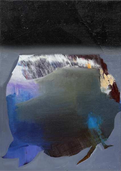 Rayk Goetze: Rose Study 1, 2020, oil on canvas, 70 x 50 cm

